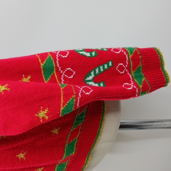 Vintage Casual Corner v-neck Christmas cardigan-sz M - Picture 10 of 12